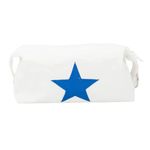 Nautical Marine Recycled Sailcloth Wash Bag Toiletry Bag - (White) Star in 9 colours