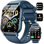 Smart Watch for Men Women Answer/Make Calls, 1.85" Smartwatch, Fitness Watch with Heart Rate Sleep Monitor, Step Counter, 100+ Sports, IP68 Waterproof Fitness Smartwatches Compatible with Android IOS