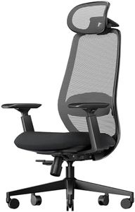 ProtoArc Ergonomic Office Chair – EC200 High-Back Mesh Computer Chair with Lumbar Support, 3D Adjustable Headrest & Sliding Seat for 8+ Hour Comfort, Big & Tall Home Office Desk Chairs - Black
