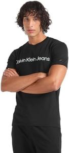 Calvin Klein Jeans Mixed INSTITUTIONAL Logo Tee J30J324682 Hauts en Tricot à Manches Courtes, Noir (CK Black), S Homme