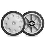 Sutmorly 12 Inch 734-04019 Rear Wheel Replacement for MTD 734-04127, Lawn Mower Wheel 12" x 2.125" S-Wave Wheel Tire Compatible with Most Troy Bilt Walk-Behind Push Lawn Mower, 2 Pack