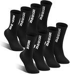 Riyiper 8 Pairs Groomsmen Socks Groom Socks Best Man Socks Set Groomsmen Wedding Socks Funny Dress Socks for Wedding Engagement Black One Size, Black, One Size