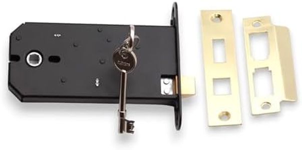 Infinity Decor 6 inch 150mm Horizontal Mortice Door Sash Lock in Polished Brass - Replaces Union 2077
