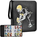 Boobowl 720 Pockets Football Card Binder, 2024 Football Trading Cards Sleeves Holder Album for NFL, Baseball Cards Collection Binder Display Case Holder Protectors Set (Folder Only) - Black