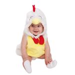 Dress Up America Plush Dress-Up-America Baby Rooster Costume, Infant Halloween Chicken Costume For Girls & Boys, Yellow