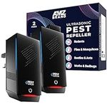 Ultrasonic Pest Repeller 2 Pack - Powerful Mouse Repellent - 3 Working Modes - Wide Frequency Range Pest Control Device - Ideal for Mice, Rats, Mosquitoes, Cockroach, Moths, Ants