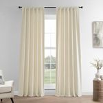 Half Price Drapes LN-XS1706 French Linen Curtain, 50 x 84, Ancient Ivory