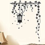 Decals Design 5785 Stickerskart Pvc Vinyl Wall Stickers Hanging Lamp And Vines Black, 70Cm X 50Cm (Multicolour), Self-Adhesive