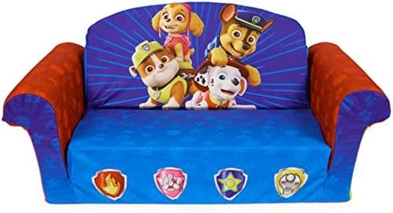 Marshmallow Furniture, Children's 2-in-1 Flip Open Foam Compressed Sofa, Paw Patrol
