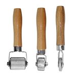 Medoon Car Sound Deadening Wooden and Metal Hand Roller Sound Noise Insulation Tool for Auto Noise Roller Car Sound Deadener (3 Pieces).