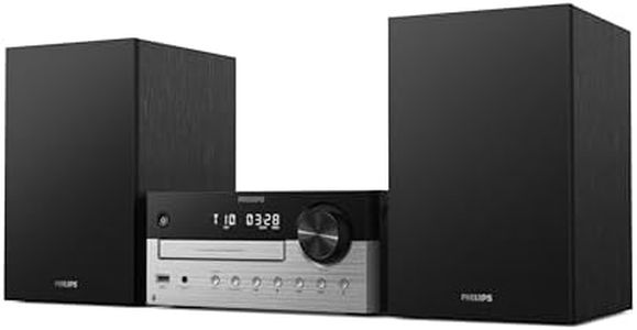 Philips TAM4205M2 Micro Hi-Fi System – 80W, Bass Reflex Speakers, CD, FM, USB, Audio-in, Bluetooth 5.4, Auracast, Digital Sound Control, Remote, Eco Packaging