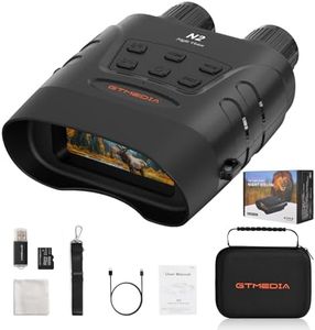 Lunettes de vision nocturne, jumelles de vision nocturne infrarouge 4K pour une visualisation dans l'obscurité 100 % avec grand écran HD, zoom numérique 5x et 7 IR, carte TF 32 G pour la chasse, le