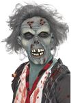 Smiffys Decaying Zombie Mask, Grey 