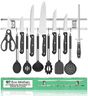 Magnetic Knife Strip 18 Inch - Best Kitchen Magnetic Knife Holder - Wall Knife Magnet - Magnetic Knife Rack Bar With 6 Hooks in Gift Box - 5 Years Guarantee