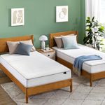 Zinus 6 Inch Foam and Spring Twin Mattress 2 Piece Set for Bunk Beds, Smaller, More Convenient WonderBox Packaging, Mattress-in-a-Box