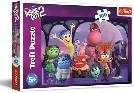Trefl- Disney Inside out 2 100 Pezzi-Puzzle Colorati con i Protagonisti del Film d’Animazione, Intrattenimento Creativo, Gioco per Bambini a Partire dai 5 Anni, Multicolore, 16477