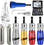 PENEYON Wire Twister Tool for Drill-6Set,2024 New Electric Wire Stripper Professional Electrician Tool Set with Multifunctional Wire Stripper,Wire Stripping and Twisting Tool