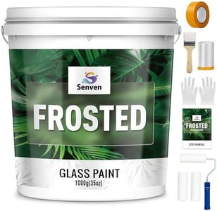 Frosted Glass Paint 35 Fl Oz Window Privacy Paint Frosted Glass Paint Kit Waterproof UV Resistant Frost Paints for Window Privacy Film Windows Frosting for Home Bathroom Kitchen Office Window Frosting