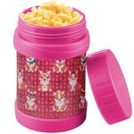 Bentology Stainless Steel Insulated 13oz Lunch Jar for Kids- Large Leak Proof, thermos Storage Keeps for Hot or Cold Food, Soups, Liquids w Wide Mouth- BPA Free for Back to School Lunch Boxes, Bags