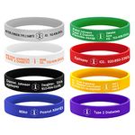 Medical Alert Bracelets Personalized Silicone Sport Emergency Wristband for Men and Women Custom Free Engraving Bracelet Unisex Waterproof ID Bracelet (Black)