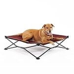 Coolaroo On The Go Elevated Pet Bed, Large, Brick