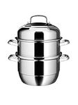 VENTION Steamer Pot 34 cm, Food Steamer 3 Tier, Steam Pot Stainless Steel