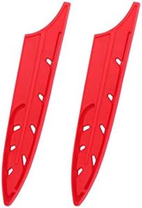XYJ 2pcs/set Safety Knife Covers Sleeves Knives Edge Guard, Universal Knife Sheath, Paring, Utility Knife Case Blade Guards Protector Red Kitchen Knife Cover Sleeve (For 5'' Utility Knife)