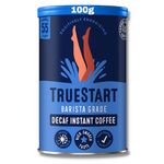 TrueStart Barista Grade DECAF Instant Coffee - 100g (55 Cups), Premium Freeze Dried, Smooth Rich Coffee Beans Roast, 100% Full Flavour, Decaf Coffee