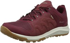 KEEN Women’s Explore Low Height Waterproof Hiking Shoe, Tawny Port/Satellite, 10.5 M (Medium) US