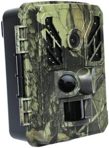 QIWA 32MP 4K Trail Camera with Night Vision, 2.4-inch LCD, 0.2s Trigger Time, IP67 Waterproof, and Wide Angle Lens for Wildlife Monitoring, Home Security, and Outdoor Surveillance Trap Camera