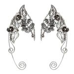 Lurrose 1 Pair Elf Ear Cuffs Vintage Clip- on Earrings Ear Wrap Crawler Hook Earrings Non- Piercing Cuff Earrings for Women Girls