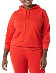 Amazon Essentials Women's Fleece Pullover Hoodie (Available in Plus Size), Red, Large