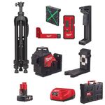 M12 3PLKIT-401P_3PL_Green Laser 12V 3 Lines 360° with Milwaukee Accessories