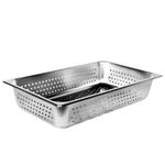 Thunder Group full size 4" deep perforated 24 gauge steam pans, comes in each