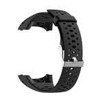 DKEnjoy Soft Silicone Wrist Band Wristband Replacement Accessory Watch Strap Bracelet Compatible for Polar M400/M430 Strap (Black)