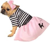 Rubies Costume Co Halloween Classics Collection Pet Costume, Large, 50s Girl Dress