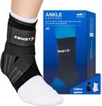Zamst A1 Ankle Brace for Sports - Breathable Sports Ankle Support for Men and Women with Adjustable Three Way Straps for Moderate Lateral Ankle Sprain - Left, XLarge