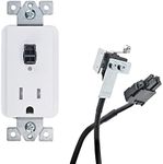 Docking Drawer Safety Cutoff for in-Drawer Outlets, Added Layer of Safety for Powered Drawers, 15 amp