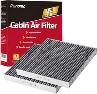 Puroma Cabin Air Filter with Activated Carbon, Replacement for CP134, CF10134, Honda & Acura, Civic, CR-V, Odyssey, CSX, ILX, MDX, RDX, AT134 23.3 x 22.5 x 3 cm Gray