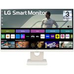 LG 25SR50F 62 cm (25 Inch) Full HD (1920x1080) IPS Smart Monitor, webOS, Wi-Fi, Bluetooth, Miracast, AirPlay2, 5W x2 Speakers, HP Out, HDMI x2, USB-A, Reader Mode, 3-Side Virtually Borderless (White)