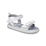 Stride Rite 360 Girl's Delilah Sandal, White, 10 Toddler