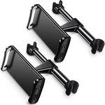 MOTYYA 2 Pack Car Headrest Mount Tablet Holder Car Backseat iPad Mount 360° Rotating Adjustable for 5"-10.6" Tablets,Smartphone,iPhone,Switch,IPad Air Mini, Headrest Posts Width 4.7-5.9in