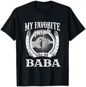 My Favorite People Call Me Baba Fist Bump Persian Grandpa T-Shirt