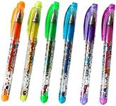 PNJB, Tattoo Pens, temporary tattoo pens, Kids Gel Temporary Tattoo Semi Permanent Body Glitter Skin, Tattoo Stencils for Kids, Henna Stencil Glitz Glitzy Glitzee Tattoos Temporary Tats, 6pcs