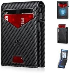 Wallet for Men RFID Blocking Minimalist Card Holder Wallet for 12-14 Cards
