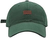 Unisex Cotton Adjustable Baseball Cap, Hat, Men and Women Baseball Cap, Cute Cap (Dark Green)