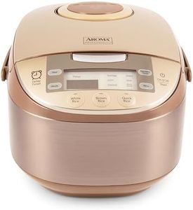 Aroma Housewares ARC-6106 Aroma Professional 6 Cups Uncooked Rice, Slow Cooker, Food Steamer, MultiCooker, Champagne