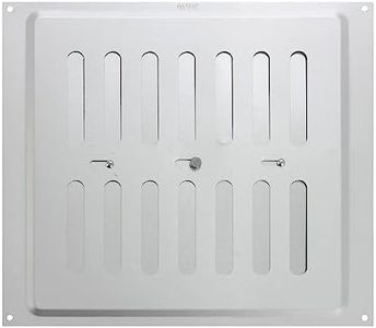 MAP Vents 939-31 Metal Adjustable Vents, Silver, 9" x 9"