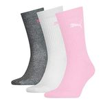 PUMA 274007001 UK 2.5-5 Kids Crew Sports Socks (3 Pair Pack) Rose Water