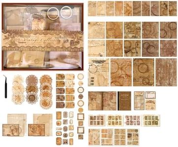 Doraking Aesthetic Coffee Scrapbook Kit, Bullet Journal Kit Journaling Scrapbooking Supplies, A6 Scrapbook Notebook Memos Cards Papers Washi Tapes DIY Scrapbook Gift for Teen Girl Kid